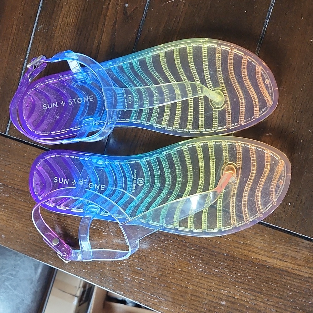 Rainbow jelly sandals - Picture 3 of 3